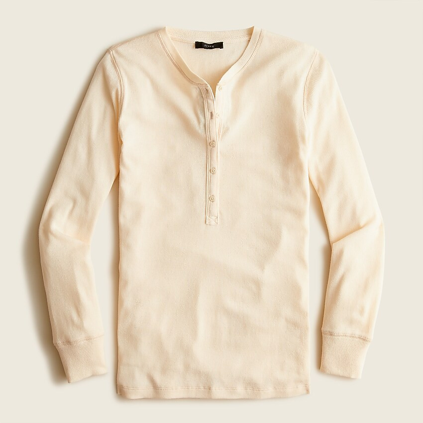 Ribbed henley T-shirt | J. Crew US