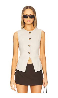 HEARTLOOM Emerson Vest in Stone from Revolve.com | Revolve Clothing (Global)