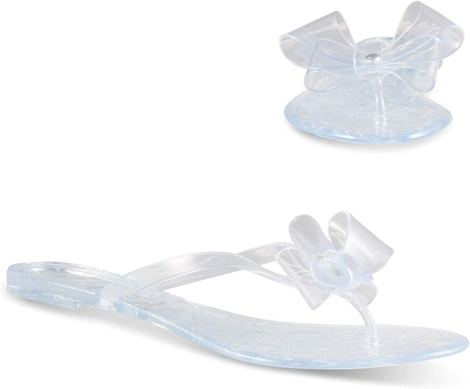 Twisted Women's Justina Bow T-Strap Jelly Sandall | Amazon (CA)