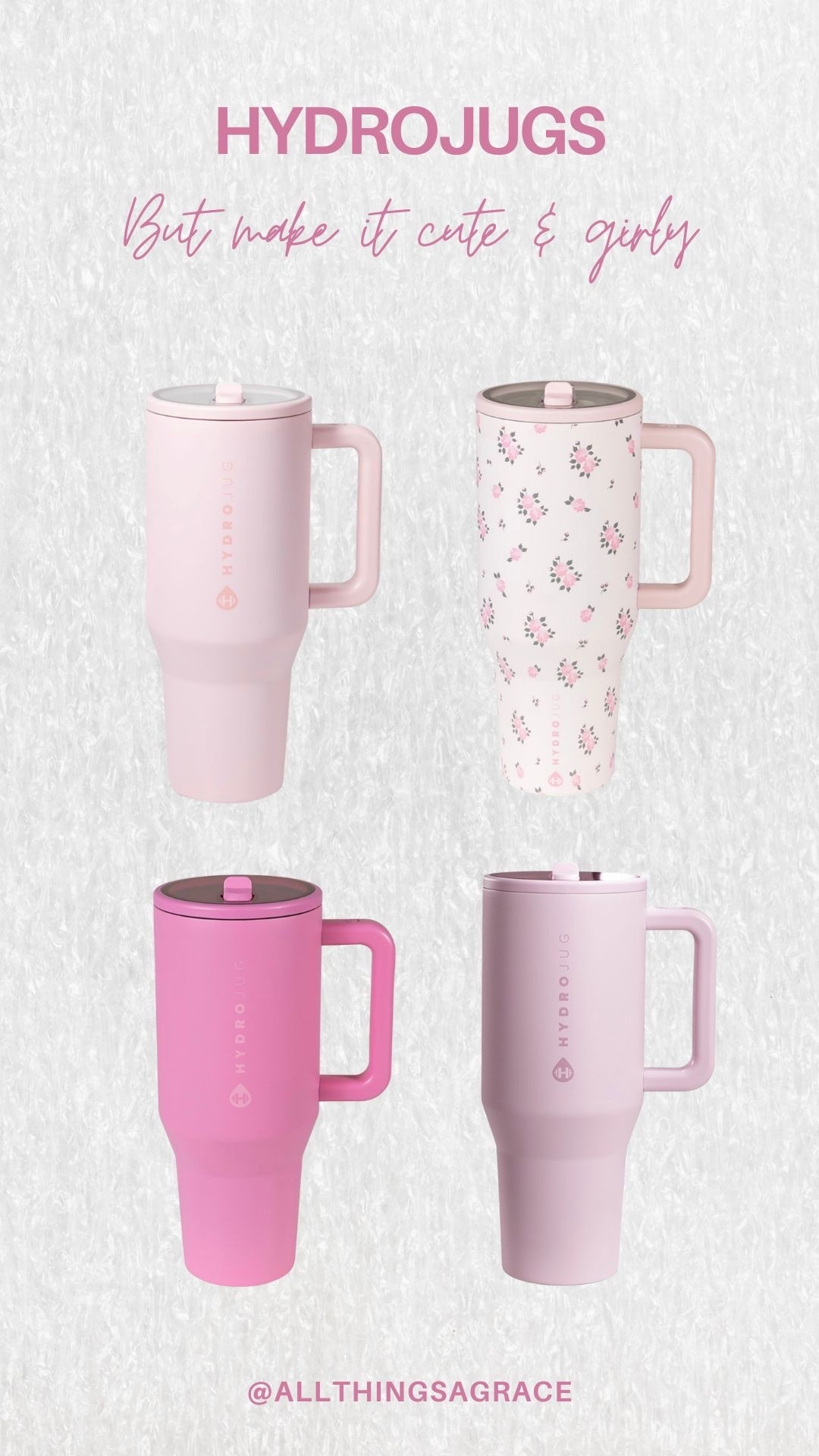 Cute, girly & actually keeps my water cold 🤍🌷 Linking my favorite HydroJug colors + print!

#LTKSeasonal #LTKfitnessgoals #LTKActive