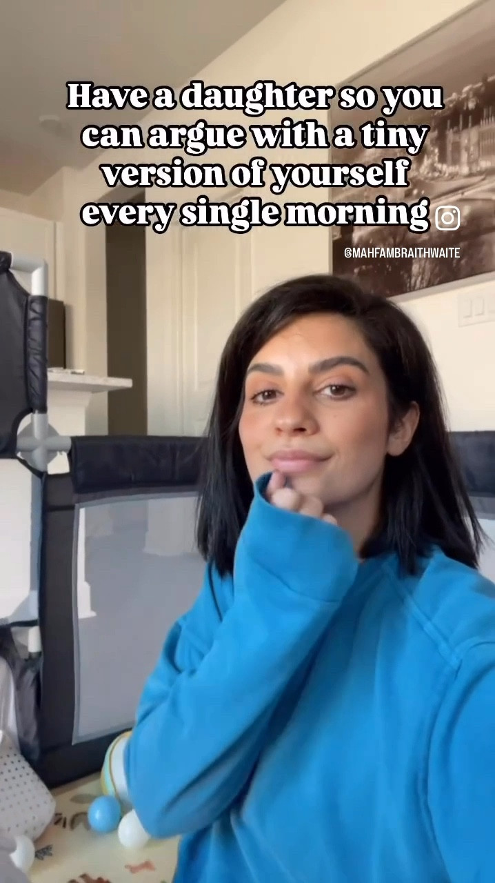 Have a daughter, they said. It’ll be fun, they said. Now I start every morning debating life choices with a mini version of myself. 🥴 #MomLifeChronicles

#motherdaughter #motherhood #motherhoodunplugged #momlife #marriedwithchildren #funny #relatable #happilyeverafter #momcomedy #foryou #momsofinstagram #momhumor #parentinglife #momanddaughtergoals #dailyparenting #honestmom #parentingunfiltered #funnyparents #raisingdaughters #toddlermom #reallife #explore #explorepage

#LTKBaby #LTKWatchNow #LTKFamily