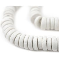 140 White Ashanti Glass Disk Beads 14mm African Shaped 14mm | Etsy (US)