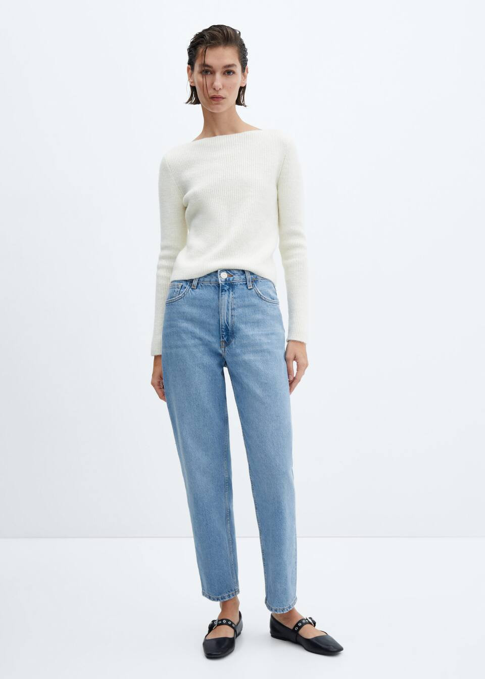 Mom high-waist jeans -  Women | Mango USA | MANGO (US)