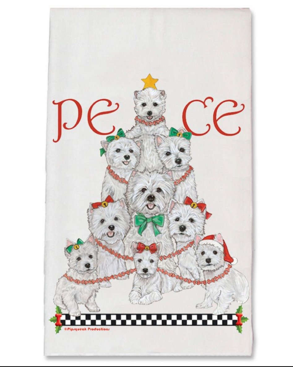 Westie Peace tree Christmas holiday tea towel

#LTKGiftGuide #LTKSeasonal #LTKHoliday