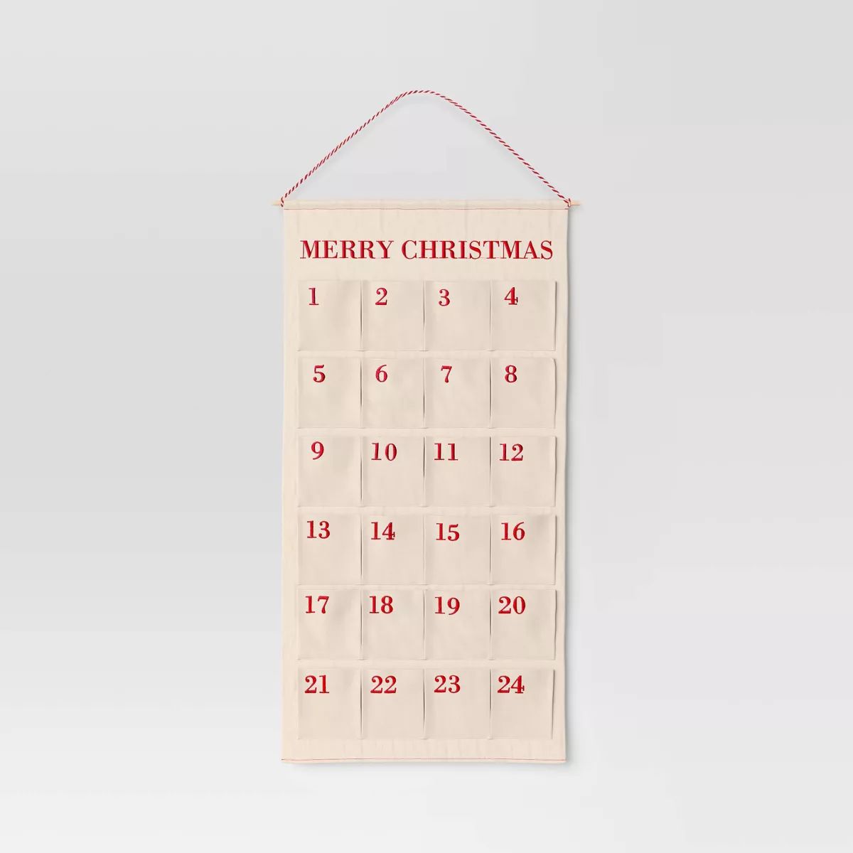 XL Merry Christmas Canvas Countdown Calendar - Threshold™ | Target
