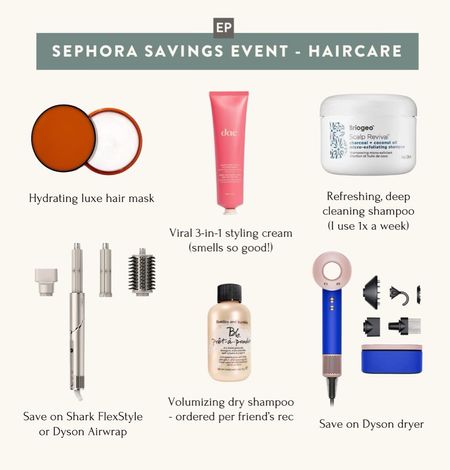 The Sephora Savings Event is now open to all Beauty Insider Members (free to join; ends 11/6)! Use code TIMETOSAVE

These are a few of my hair care favorites included in the event

#LTKsalealert #LTKbeauty #LTKGiftGuide