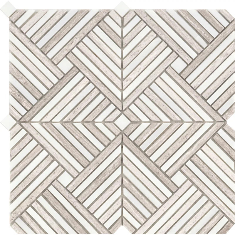 Alluro Marble Basketweave Mosaic Wall & Floor Tile | Wayfair North America