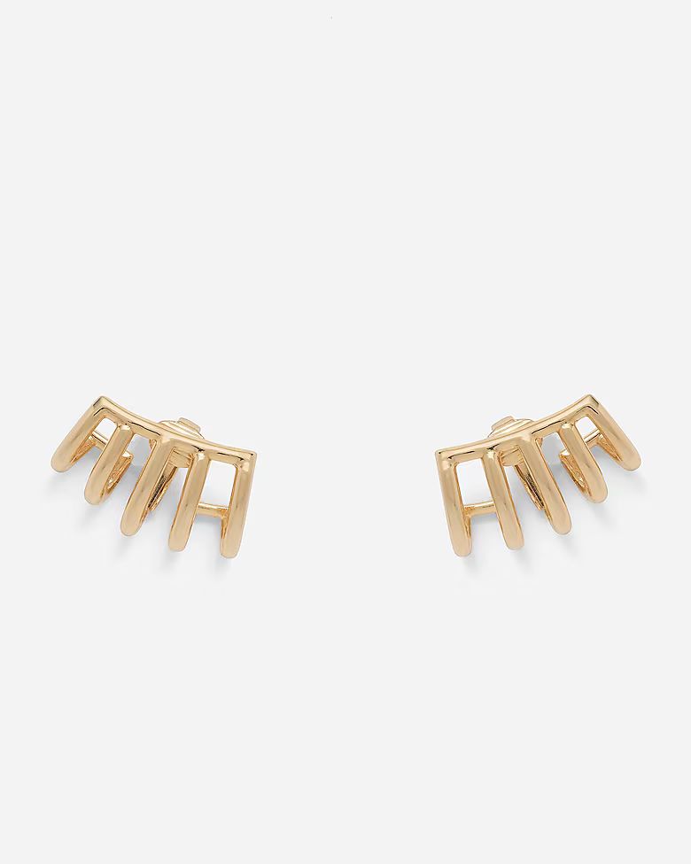 Lady Grey cage clip-on earrings | J.Crew US