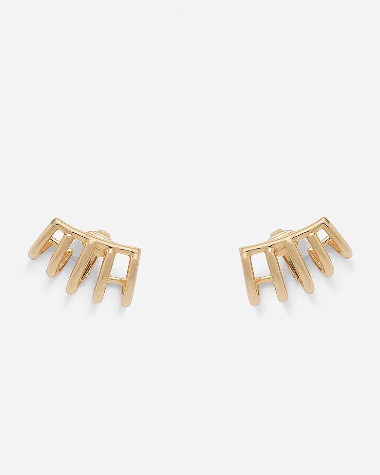 Lady Grey cage clip-on earrings | J. Crew US