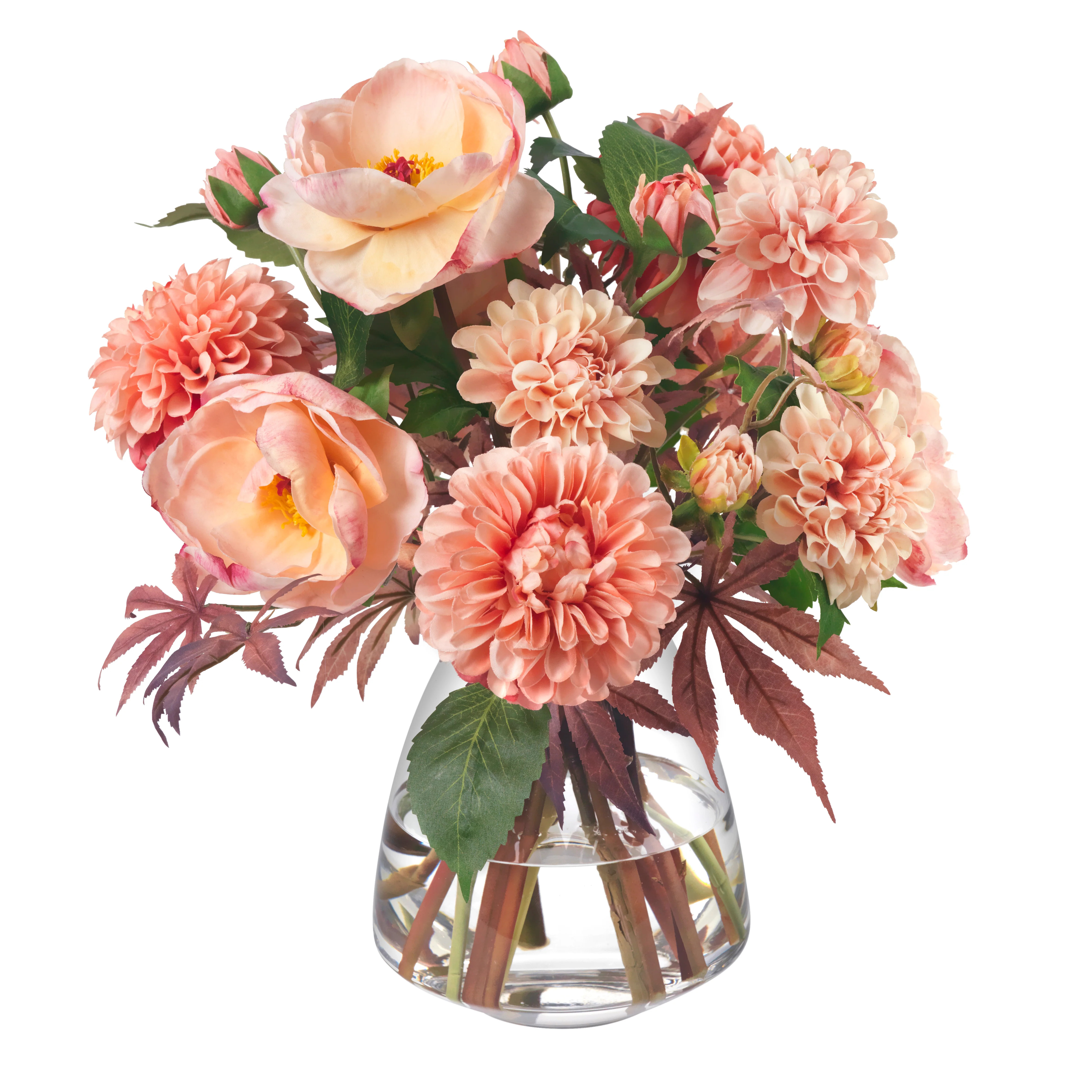 Fall Dahlias in Glass Vase | Stark Carpet