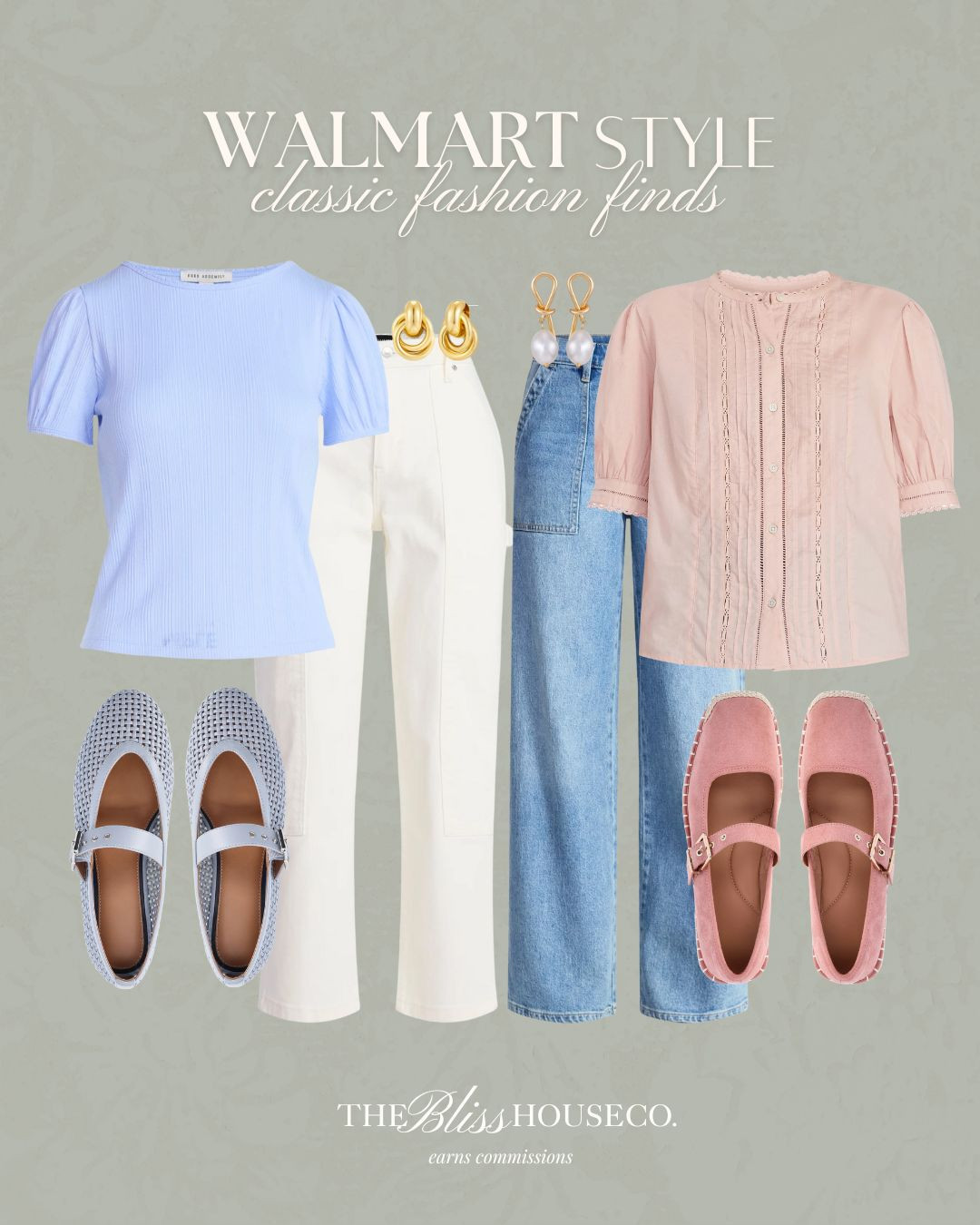 Classic spring outfits from Walmart. 🤍 Timeless silhouettes, beautiful pastels & polished pieces you’ll wear on repeat for way less than they look. 


Walmart fashion, spring outfits, classic style, feminine looks, pastel tops, puff sleeve blouse, straight leg jeans, white trousers, mary jane shoes, gold jewelry, elegant outfit, everyday chic, affordable style, timeless wardrobe, polished casual, brunch outfit, work outfit ideas, capsule staples, budget friendly, new season fashion. 

 #LTKootd #LTKSeasonal