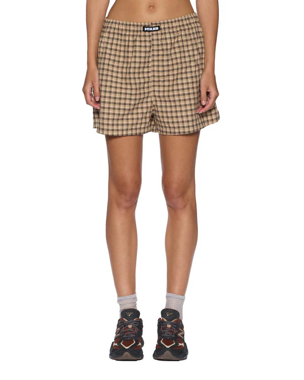 Buy Boxer Shorts Tan Plaid  | Ksubi ++ | Ksubi (US)