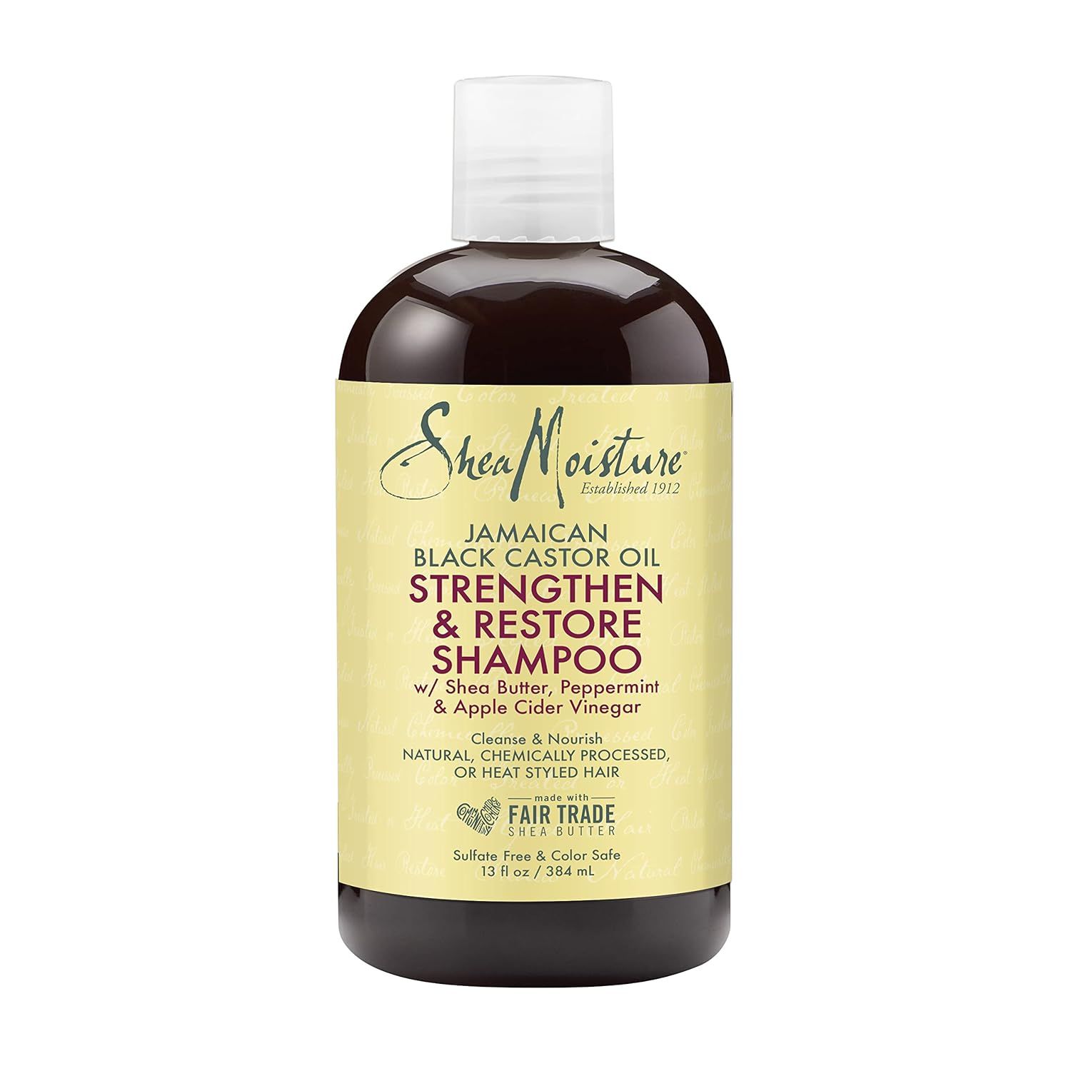 SheaMoisture Shampoo for Damaged Hair Strengthen and Restore 100 Percent Pure Jamaican Black Cast... | Amazon (US)