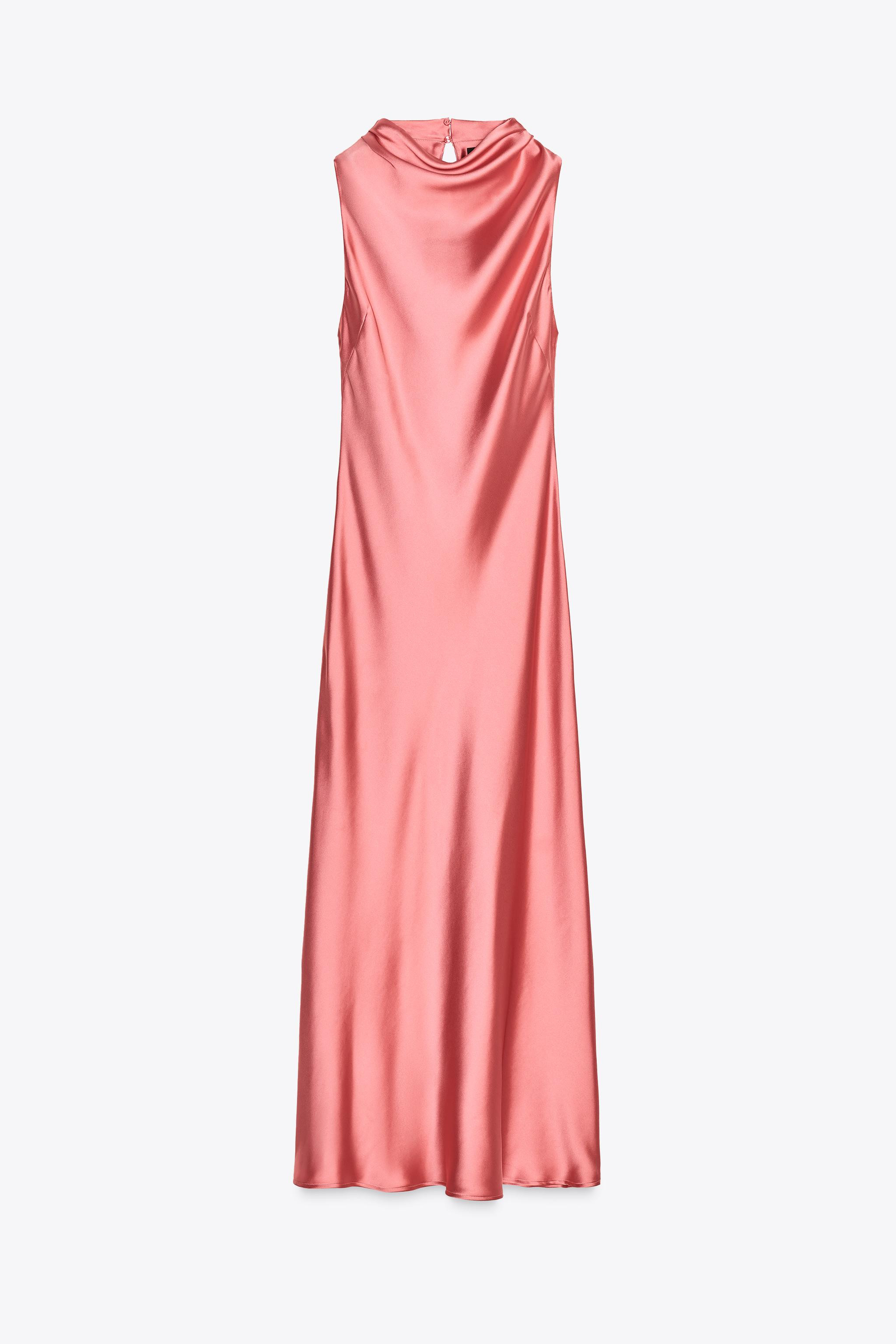 SATIN MIDI DRESS | Zara UK