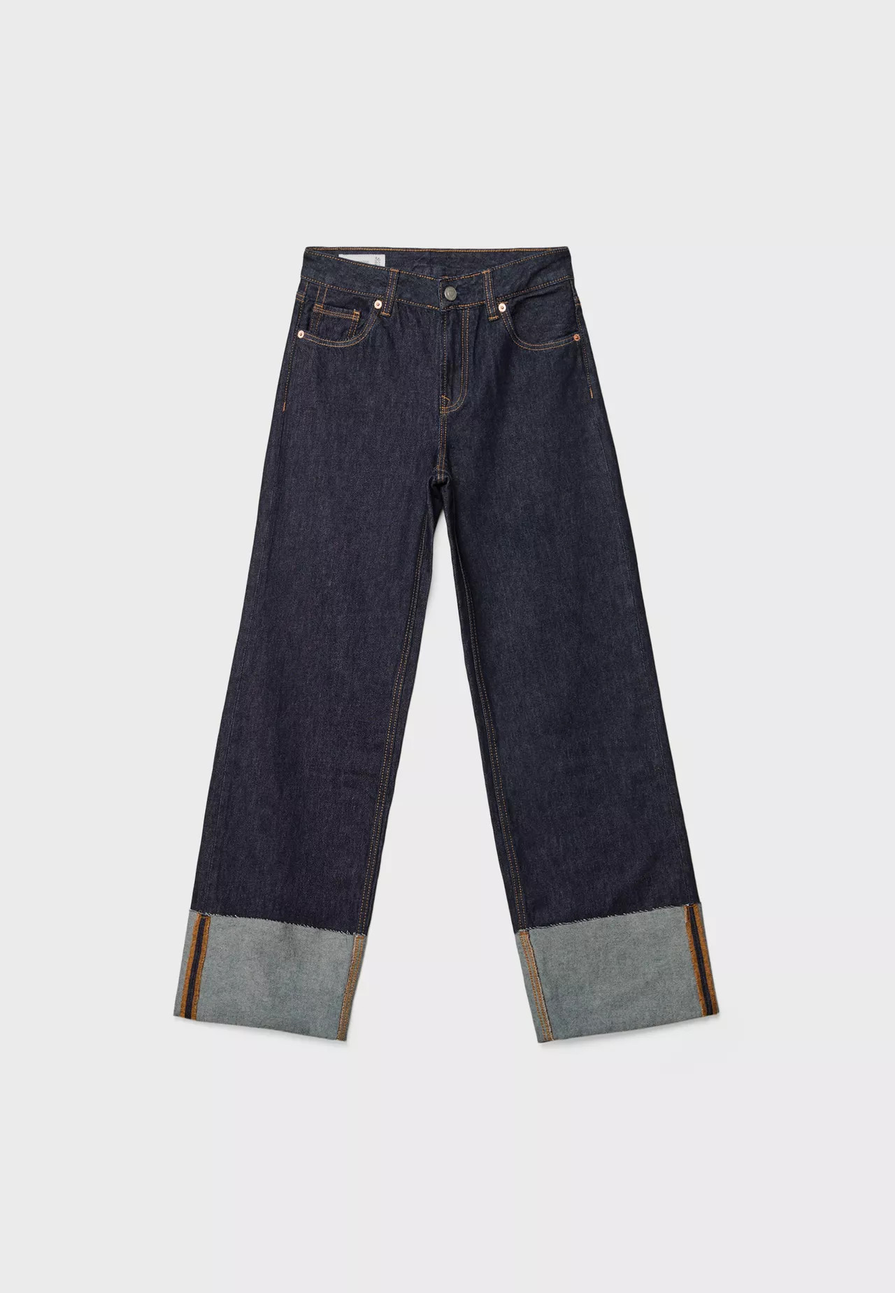 D65 Jean droit à revers | Stradivarius (FR)