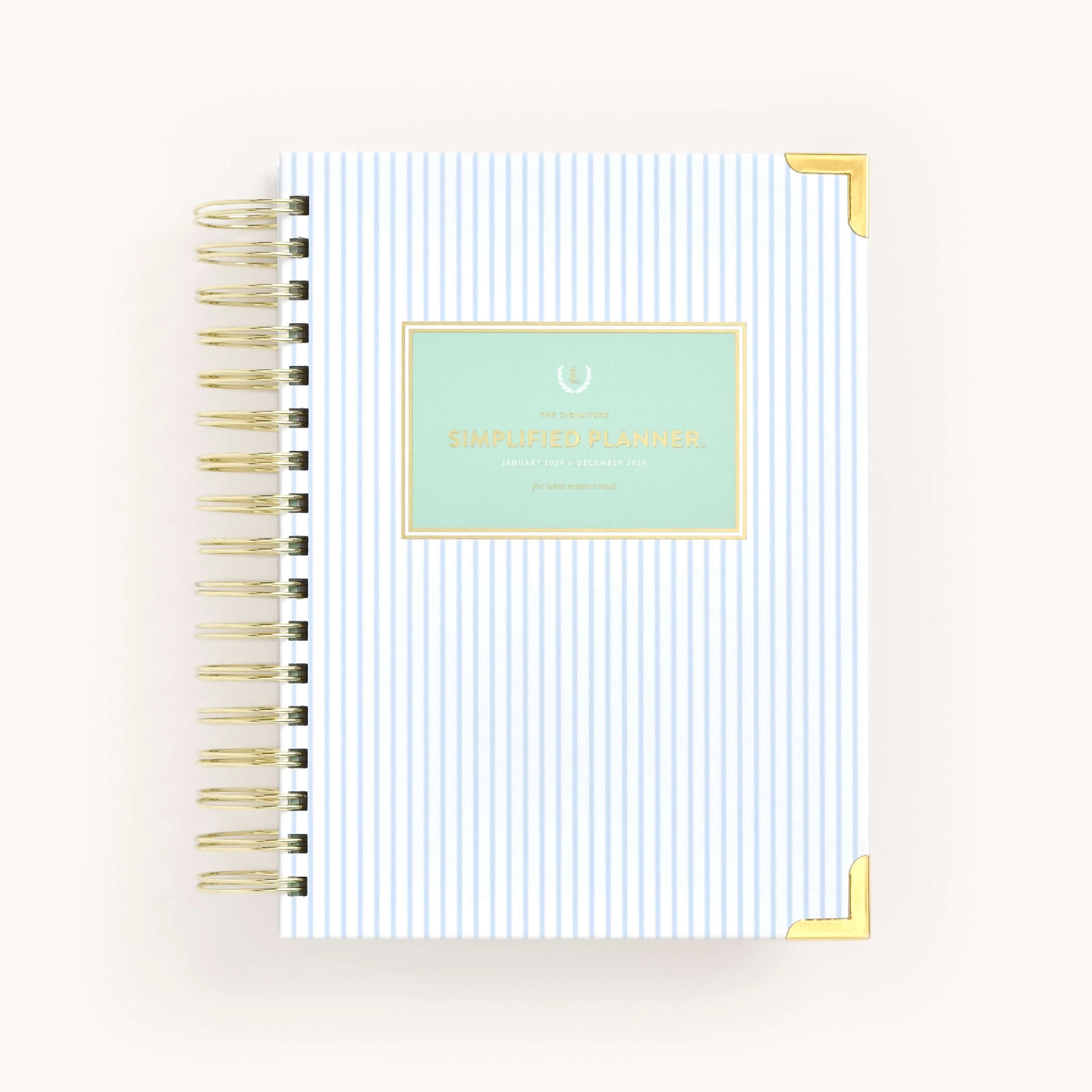 2024 Daily, Simplified Planner, Coastal Stripe | Simplified