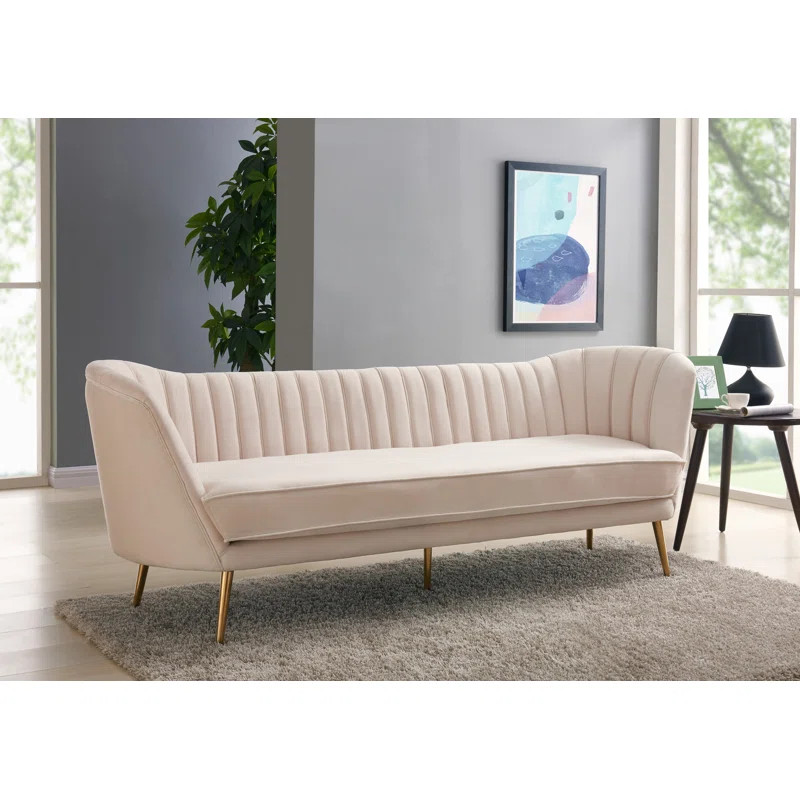 Tiberius 88'' Velvet Sofa | Wayfair North America