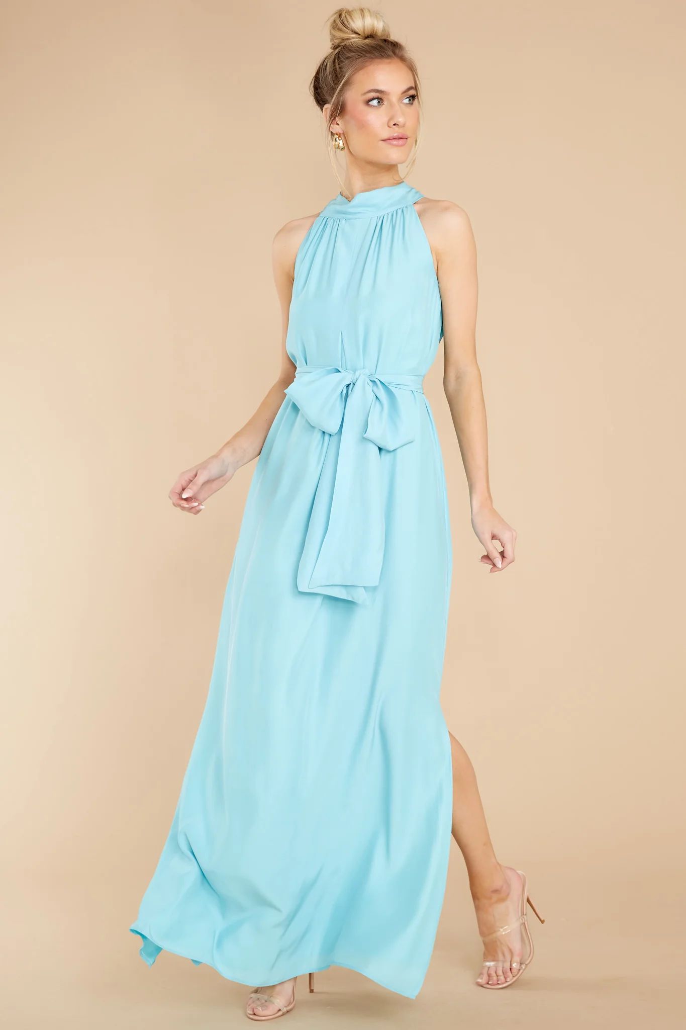 Millie Aqua Maxi Dress Blue | Red Dress 