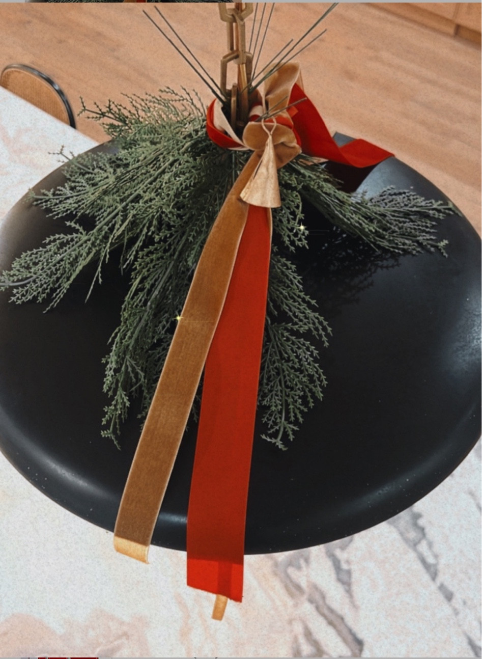 Ribbon and greenery. 

Holiday decor, Christmas decorations, ribbon, bows, winter greenery, bells 

#LTKSeasonal #LTKHome #LTKHoliday