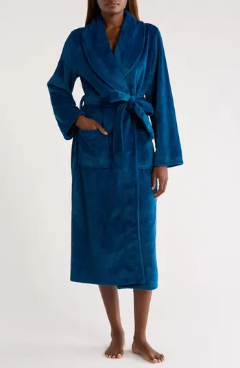 Shawl Collar Plush Longline Robe | Nordstrom
