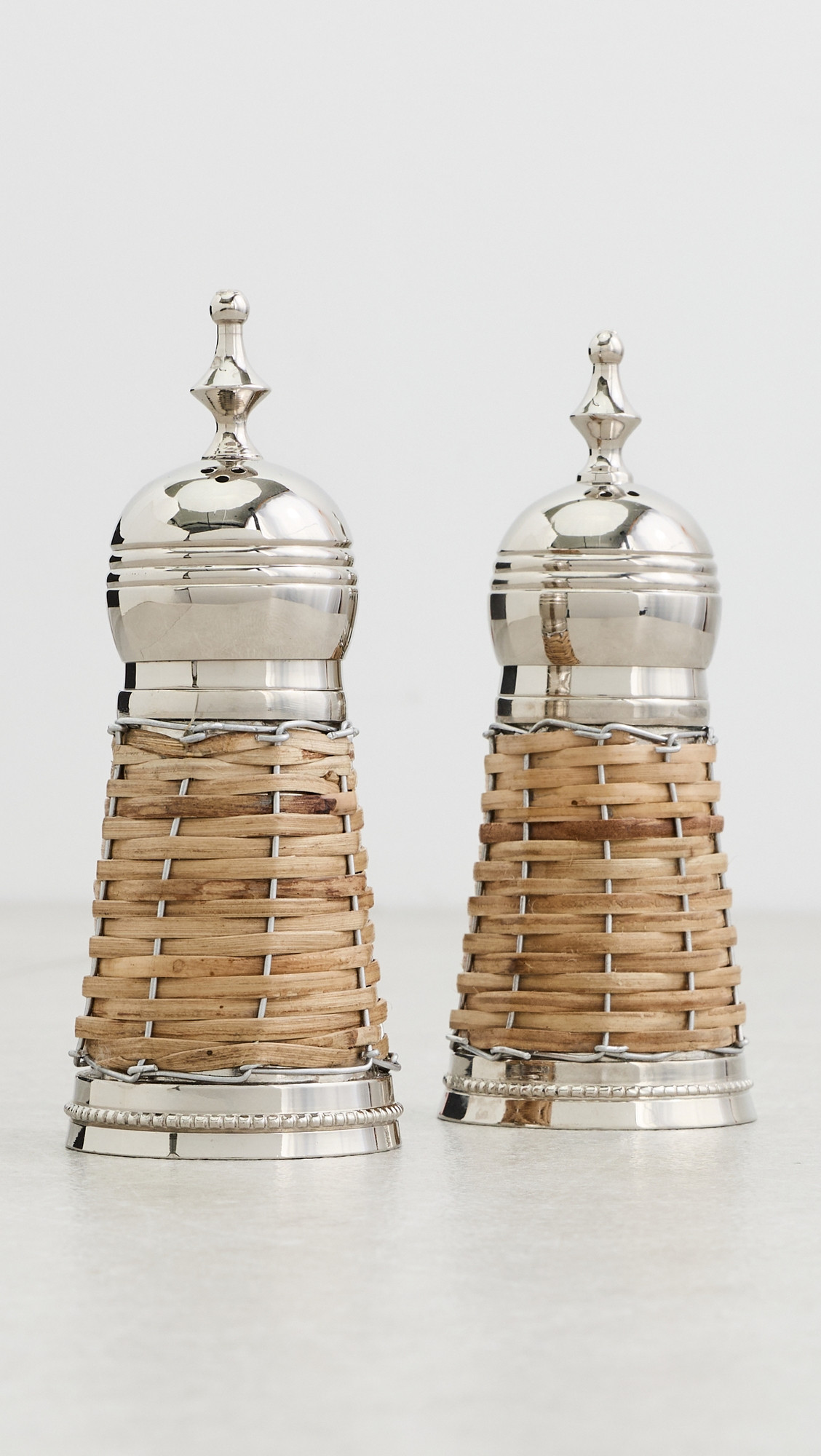 The Favorites Cap Ferrat Rattan Covered Salt and Pepper N/A One Size | Shopbop
