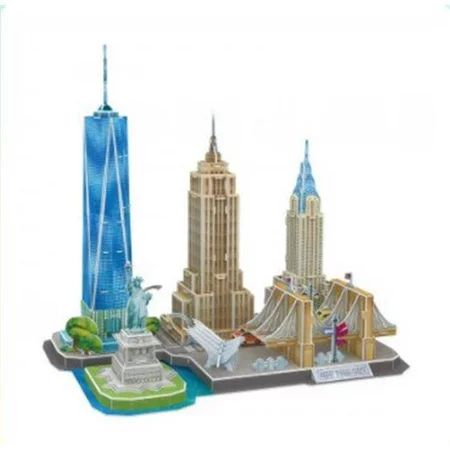 3D Puzzles CFMC255H Cityline Series New York 3D Puzzle - 123 Piece | Walmart (US)