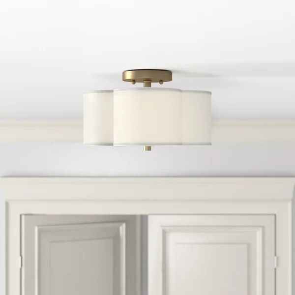 Tangela Unique/Statement Geometric Semi Flush Mount | Wayfair North America