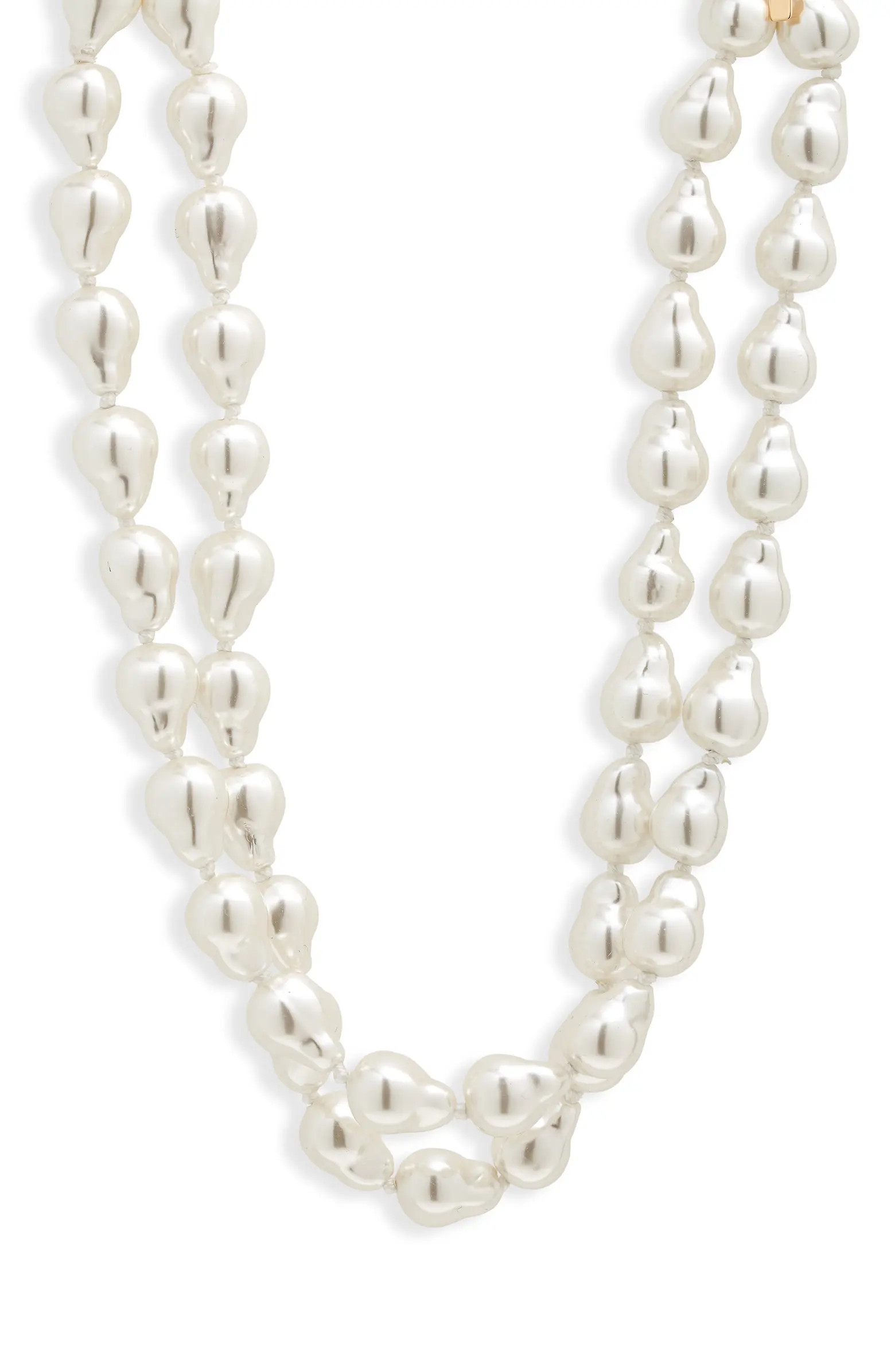 Jackie Double Row Imitation Pearl Necklace | Nordstrom