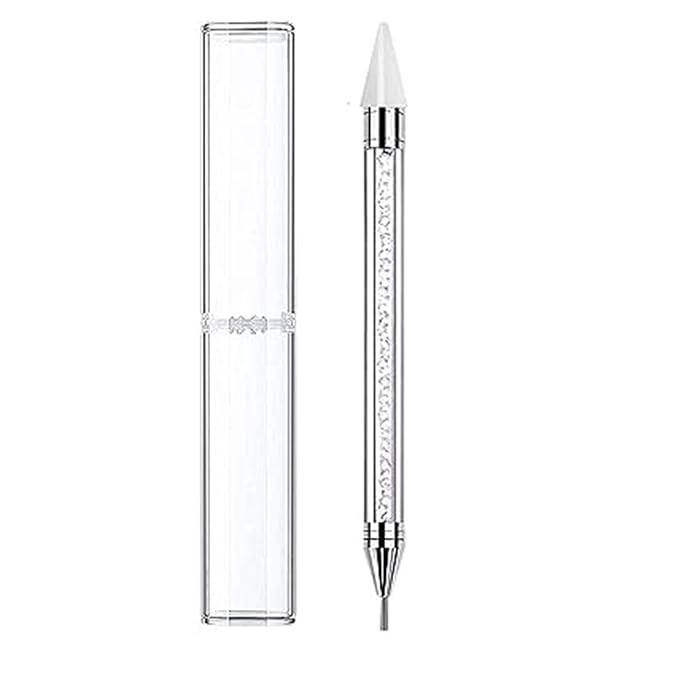 Wax Pencil for Rhinestones,Acrylic Handle Rhinestone Applicator Double Head Dotting Pen Jewel Rhi... | Amazon (US)