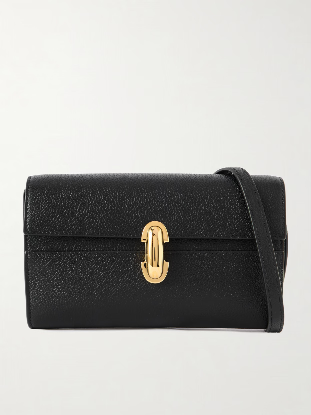 Savette - Symmetry Mini Textured-leather Shoulder Bag - Black | NET-A-PORTER (US)