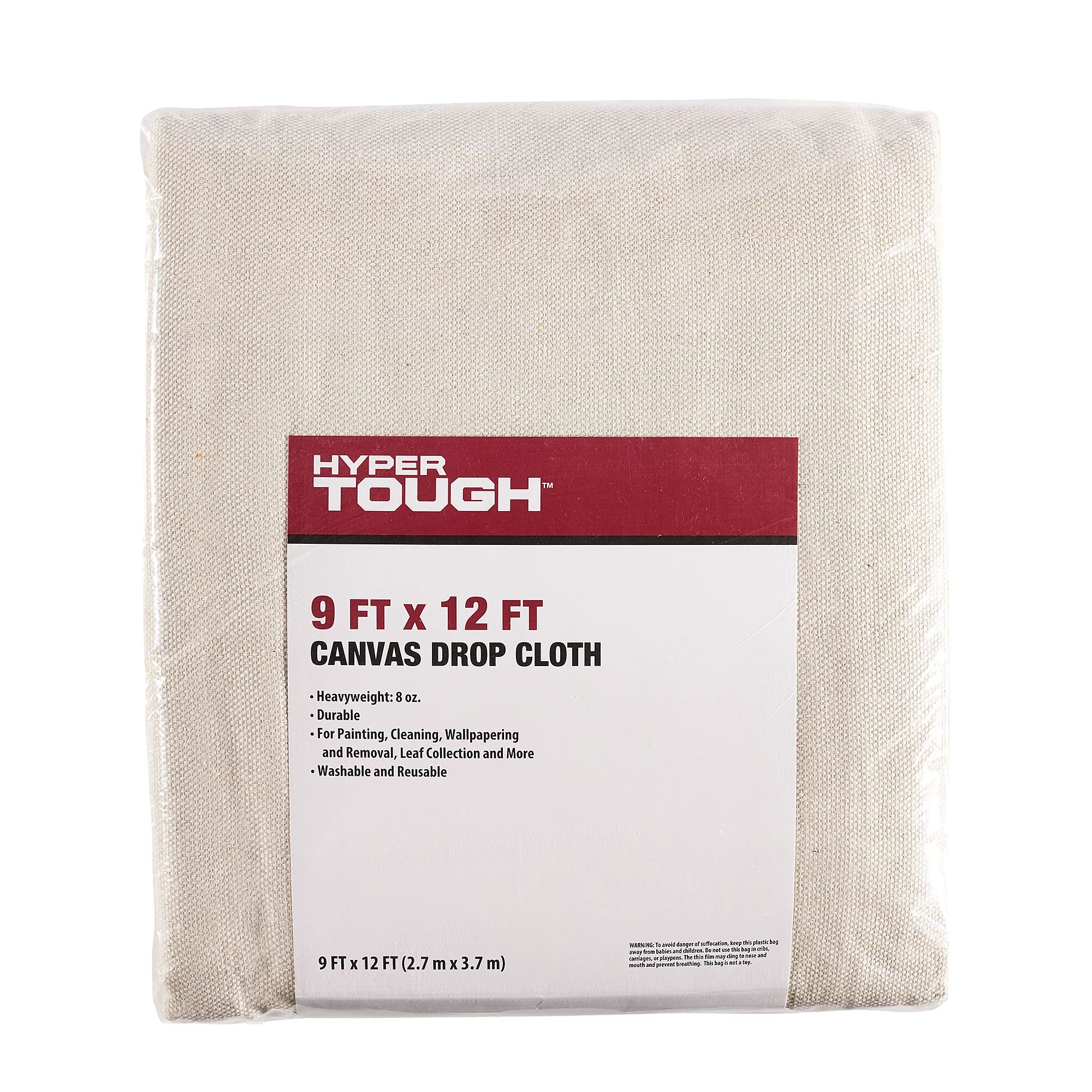 Hyper Tough Canvas Drop Cloth, 9' x 12' | Walmart (US)