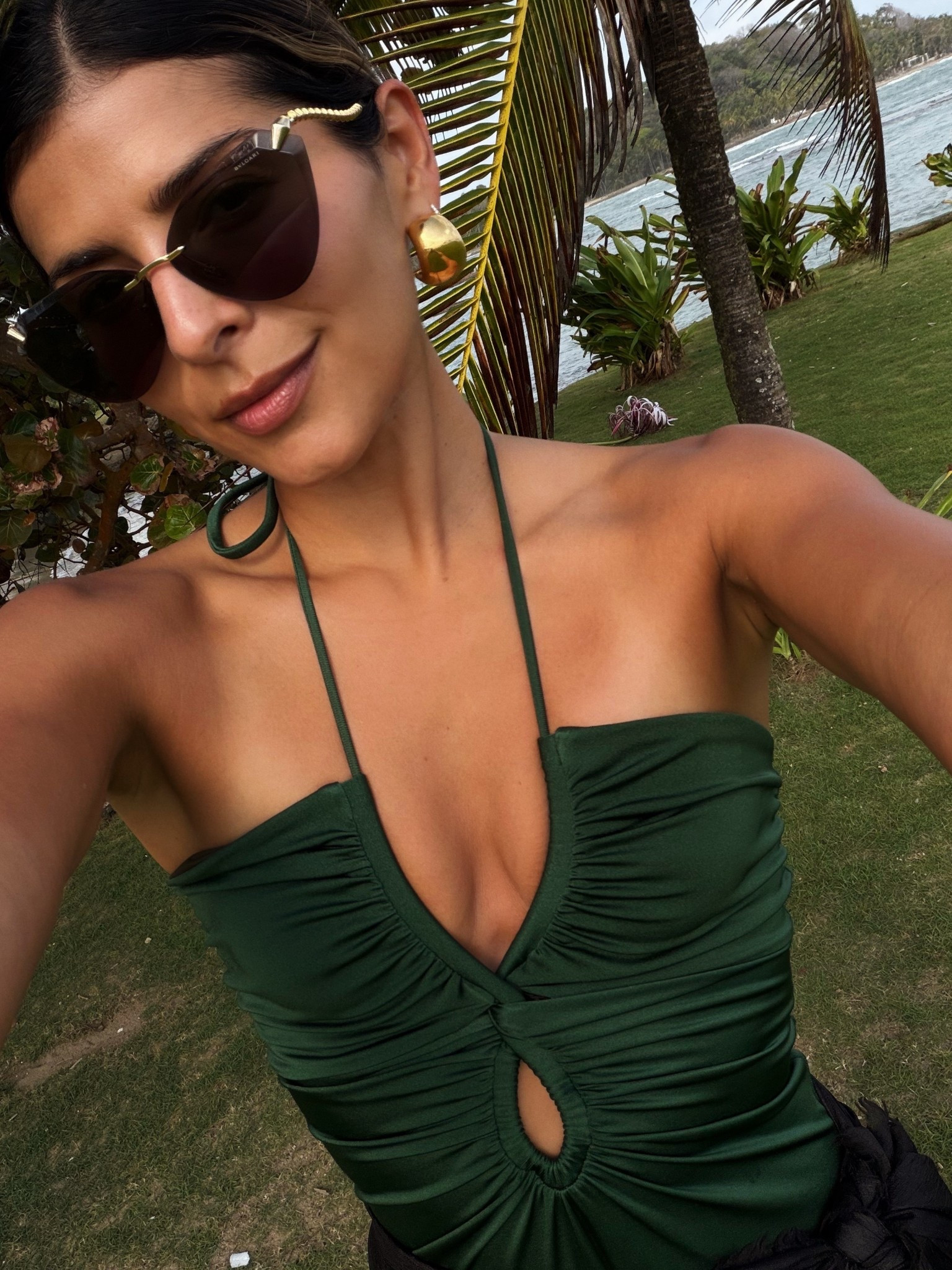 Love this green one piece by Johanna Ortiz. Linking it in other colors 🫶🏼