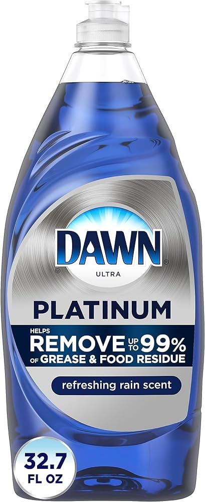 Dawn Platinum Dishwashing Liquid Dish Soap, Refreshing Rain Scent, 32.7 fl oz | Amazon (US)