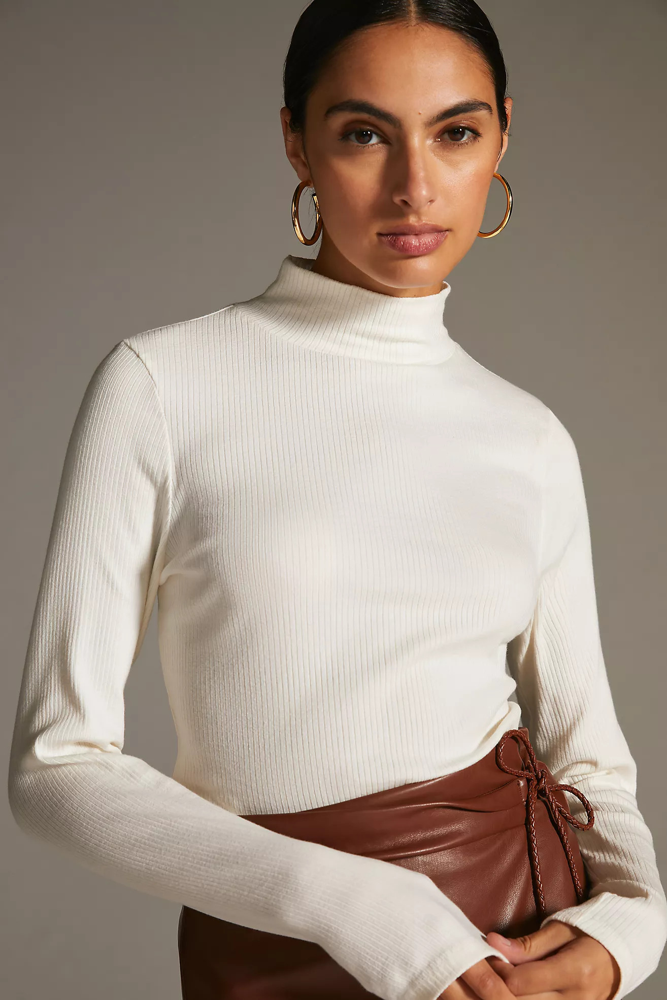 Maeve Ribbed Turtleneck | Anthropologie (US)