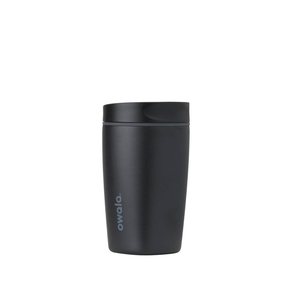 Owala 12 fl oz Stainless Steel SmoothSip Slider Ceramic Lined Travel Mug - Very Very Dark | Target