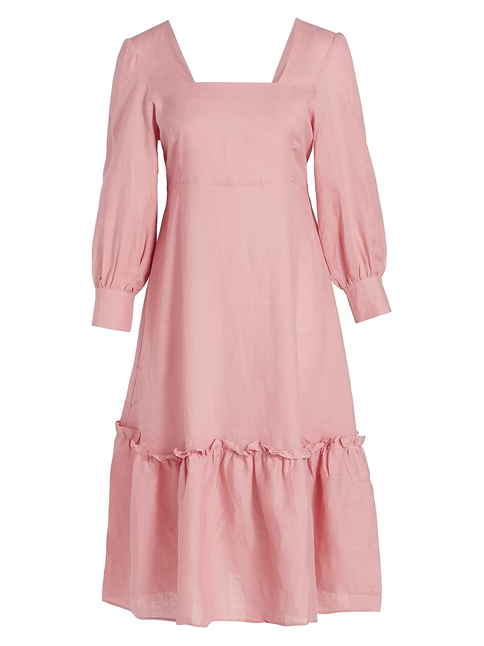 Bloom Linen Midi-Dress | Saks Fifth Avenue