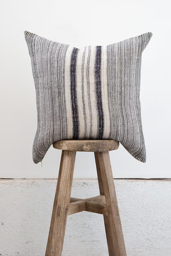 20 x 20 Vintage Hemp Hmong Pillow Cover | Etsy (US)