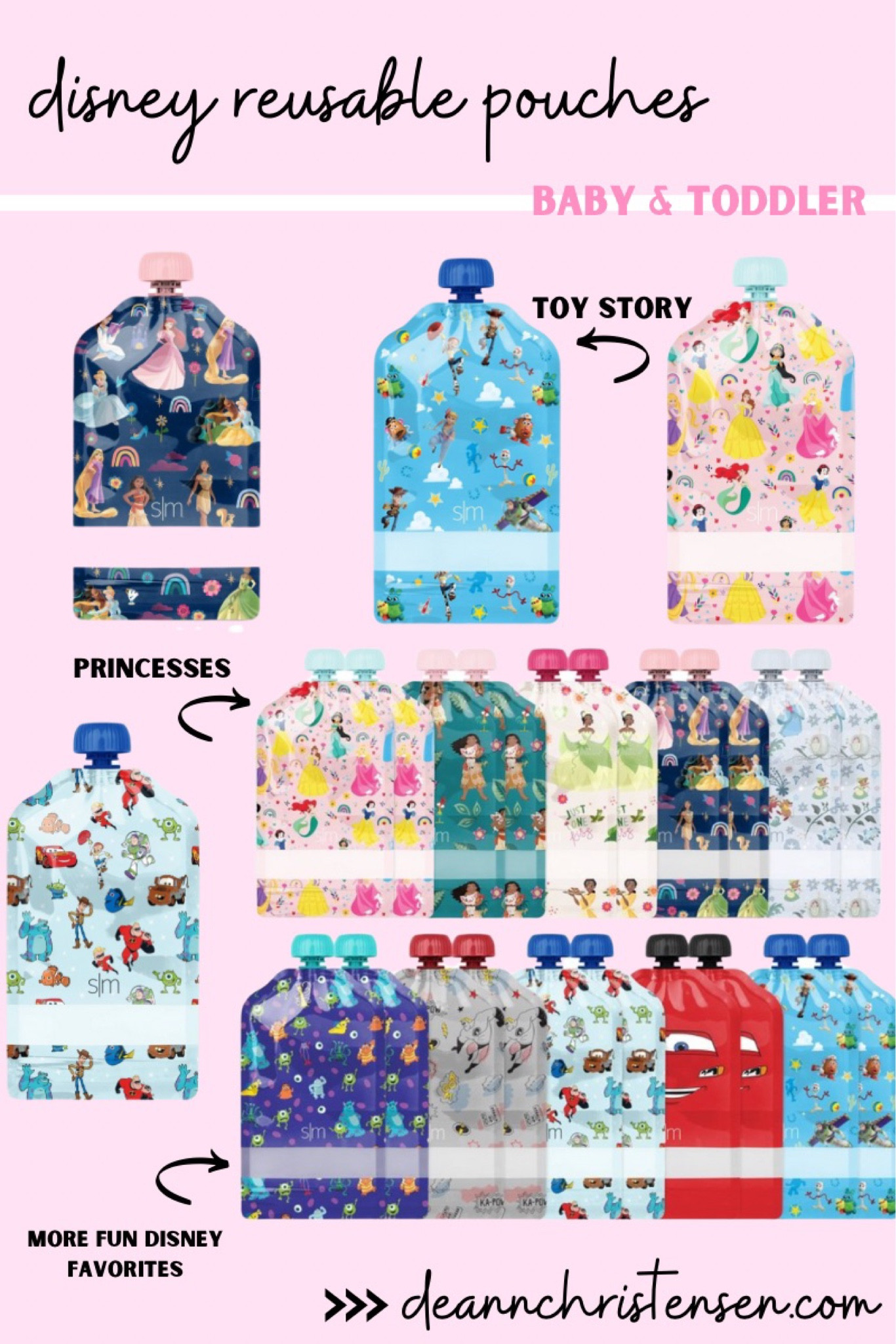 Baby food weening | reusable pouches #disney #babyfoods #babysolids #recycle #babypouches #reusable #disneyprincess #disneypixar #disneymovies

#LTKhome #LTKbaby #LTKkids