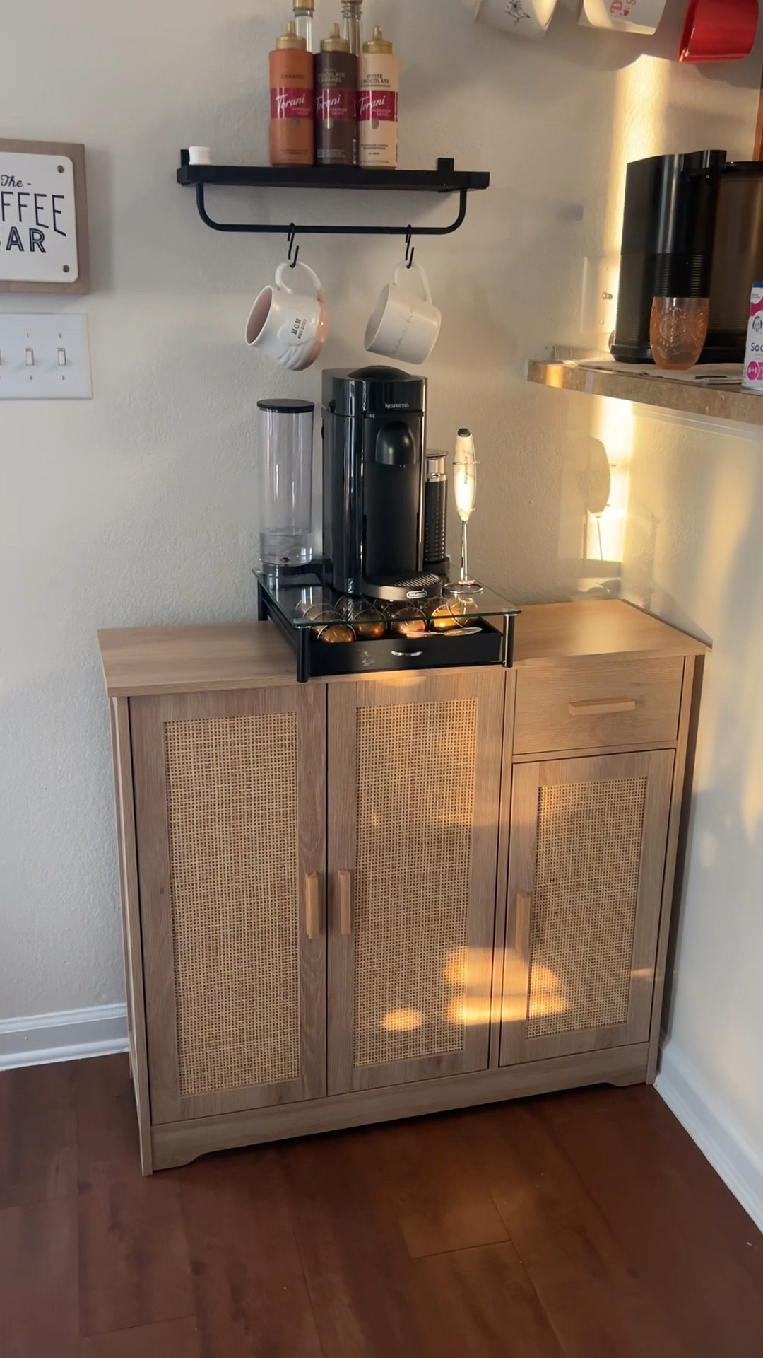 Obsessed with this Amazon find! More storage and so beautiful as my coffee bar!☕️😍

#LTKhome #LTKVideo #LTKkids