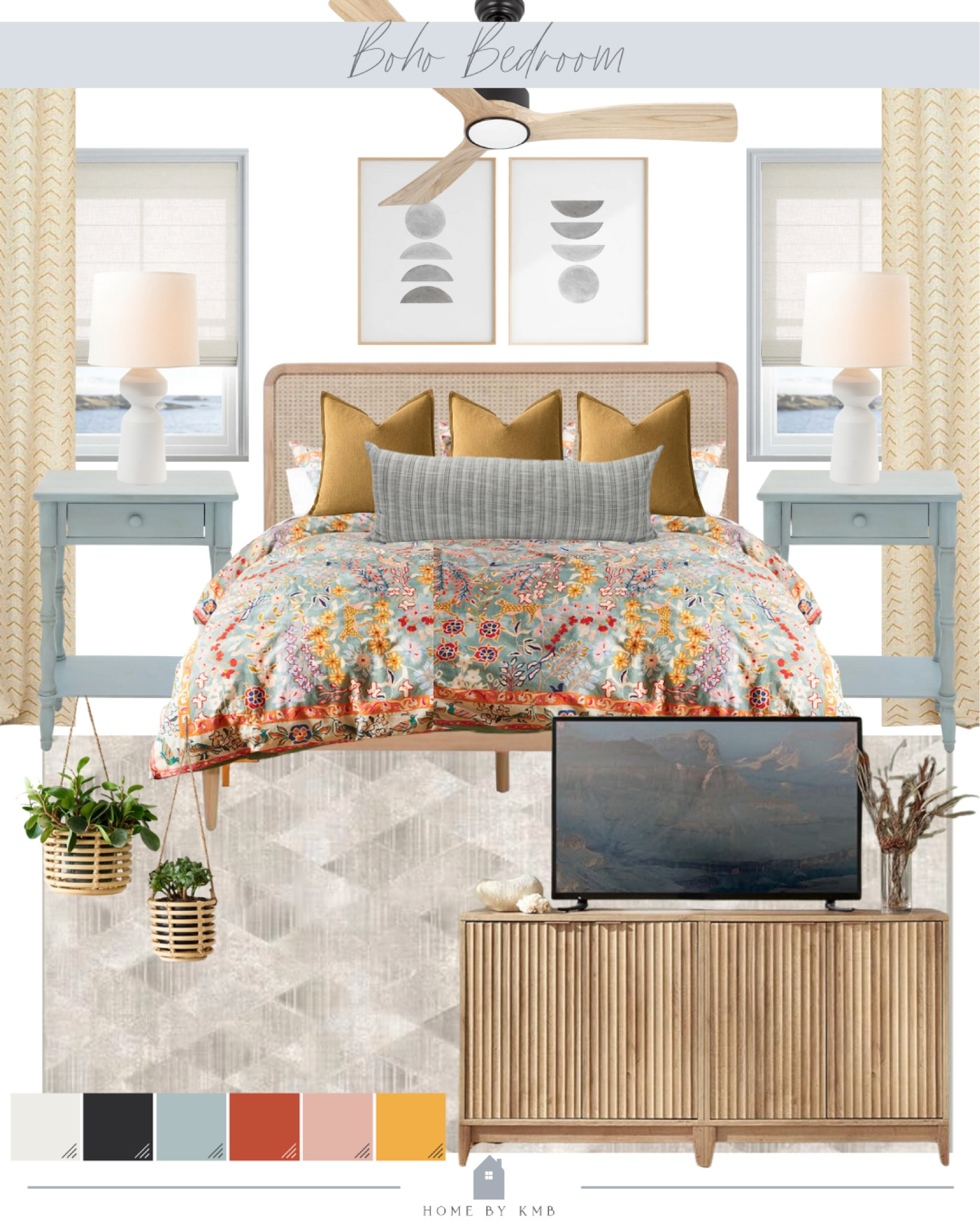 Boho master bedroom design 

#LTKhome