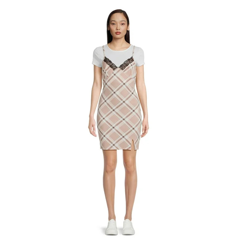 No Boundaries Juniors Twofer Dress | Walmart (US)
