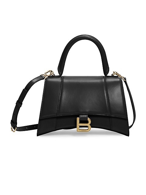 Small Hourglass Leather Top Handle Bag | Saks Fifth Avenue