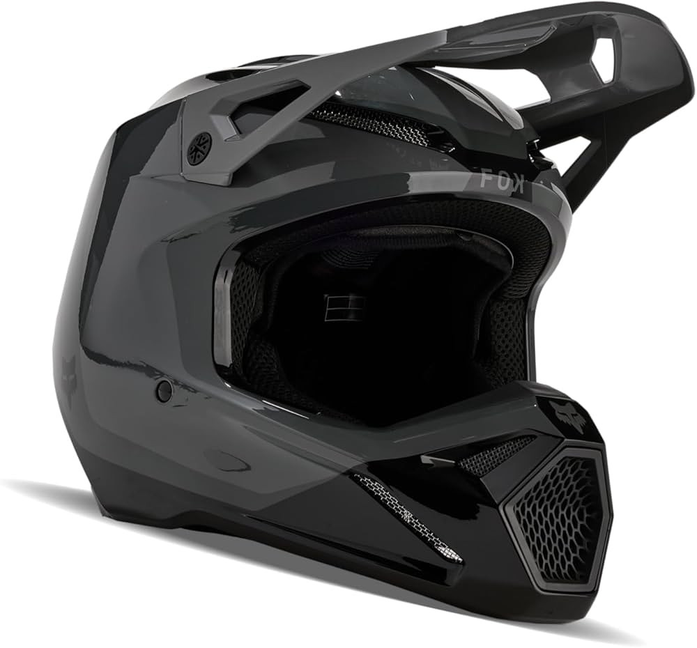 Fox Racing YOUTH V1 MOTOCROSS HELMET, DARK SHADOW, Large | Amazon (US)