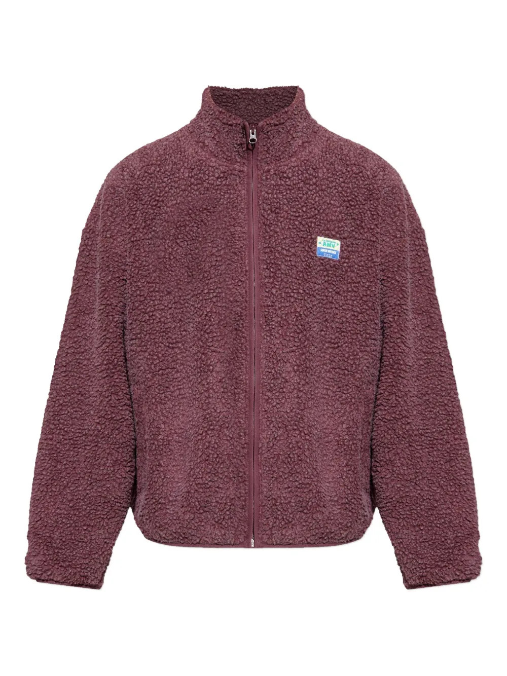 American Vintage Hoktown Teddy zip-up Jacket | Red | FARFETCH | Farfetch Global