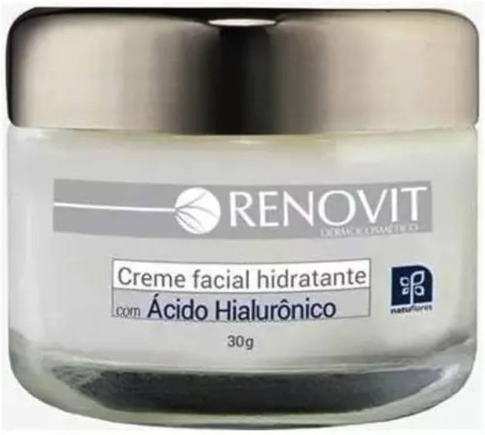 Creme Facial Hidratante Com Acido Hialuronico Renovit 30g Natuflores | Amazon (BR)