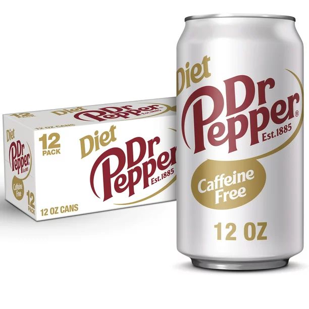 Dr Pepper Caffeine-Free Diet Soda, 12 Fl Oz, 12 Count | Walmart (US)