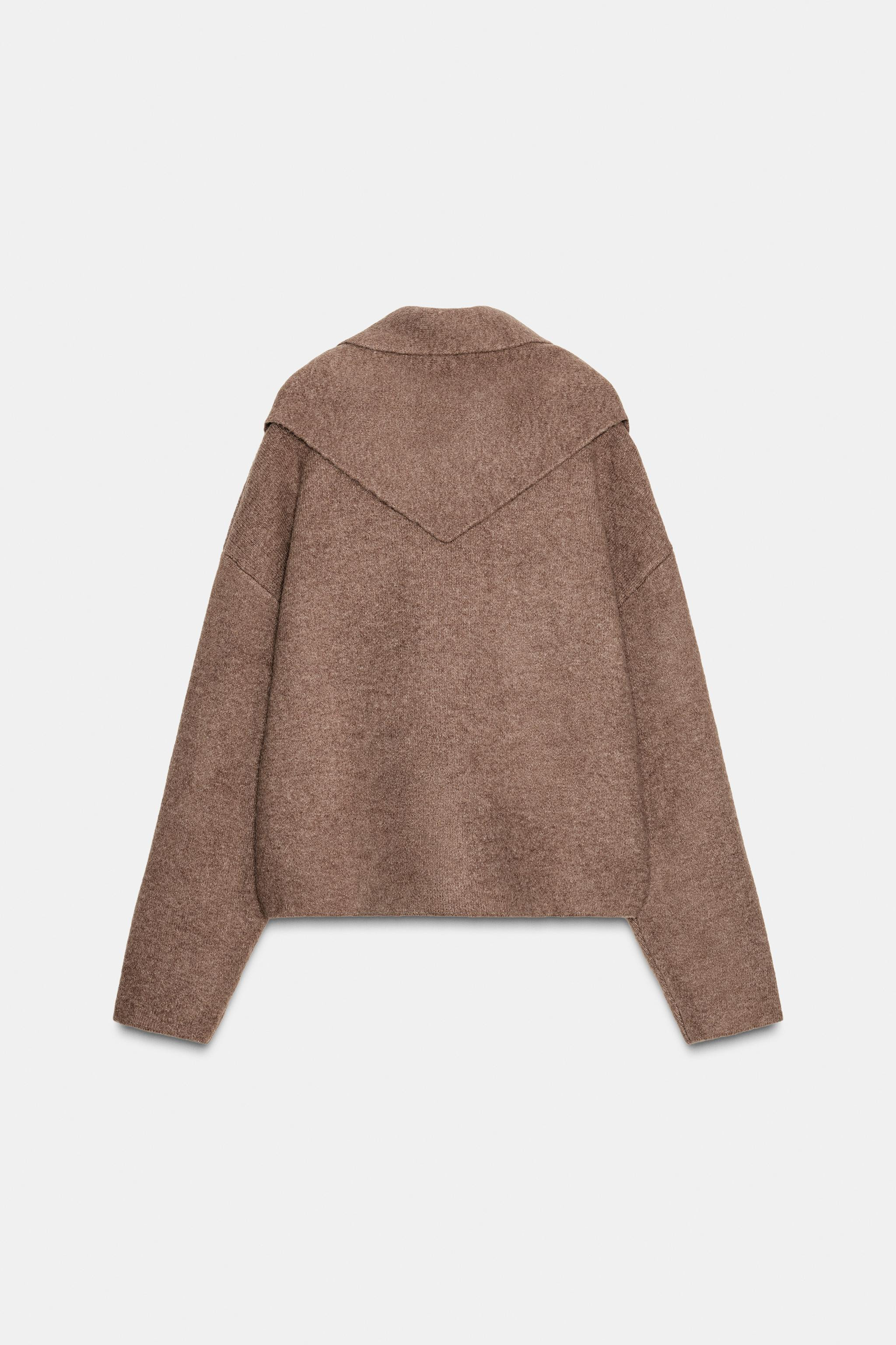 KNIT JUMPER WITH SCARF | Zara UK