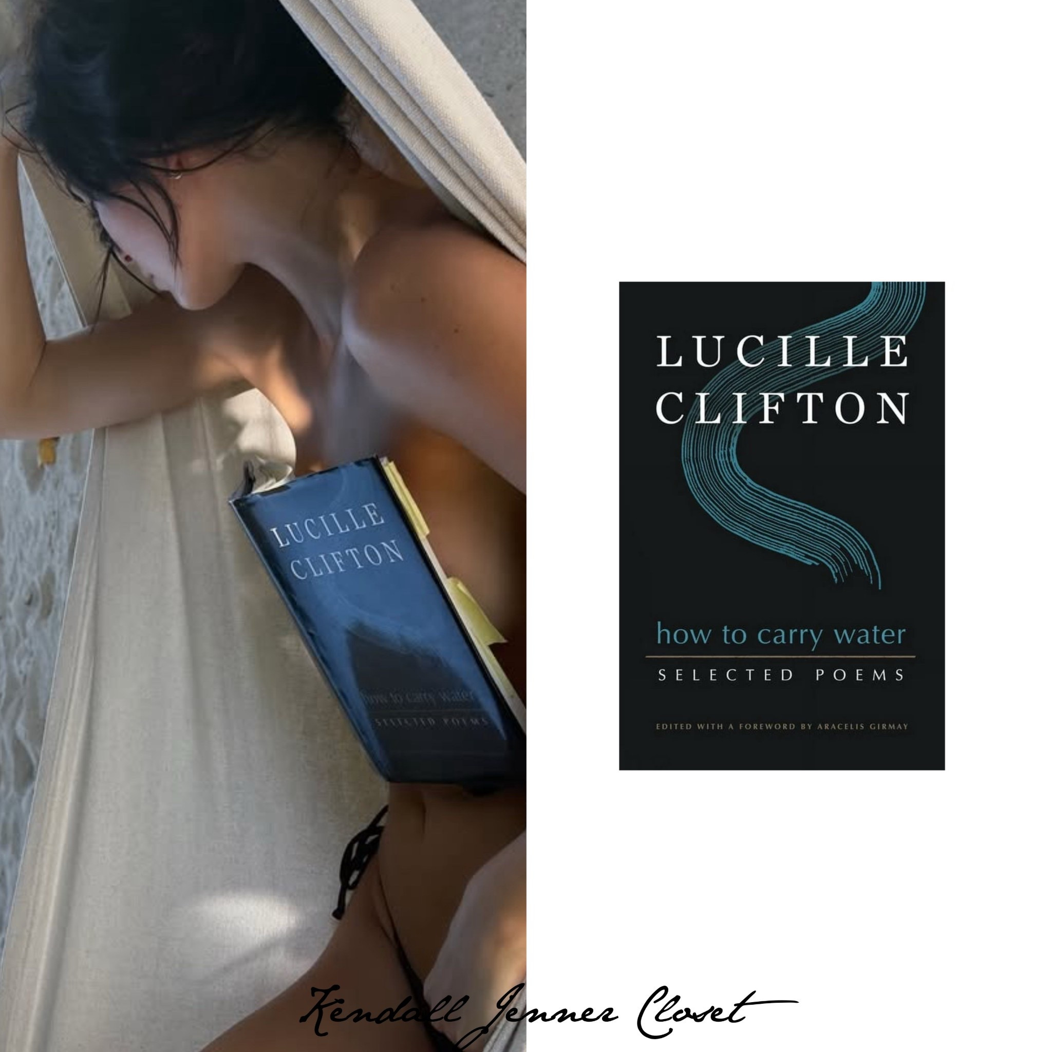 #KendallJenner reads up on the “How to carry water: Selected Poems” by Lucille Clifton 📖 📚 📕 

#LTKFindsUnder50 #LTKGiftGuide #LTKTravel