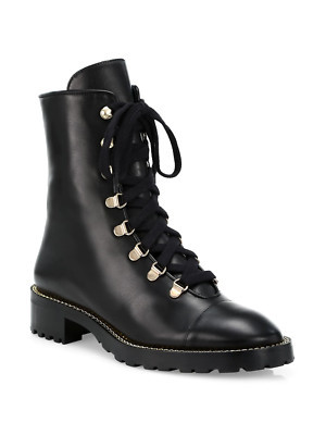 Stuart Weitzman Women's Kolbie Leather Combat Boots Size 40.5/ 10 AA (Narrow) | eBay | eBay US