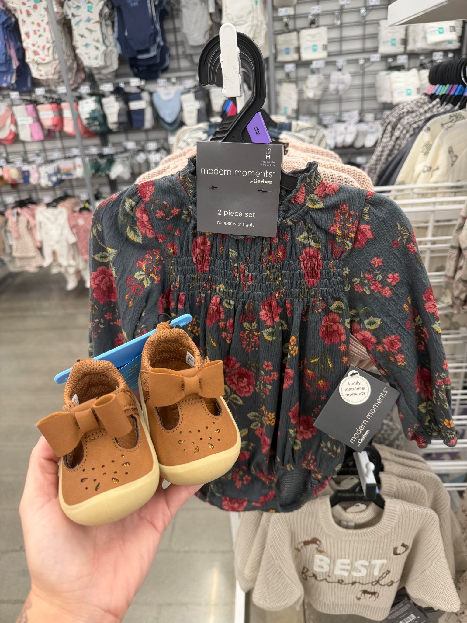 The cutest striderite toddler bow shoes and modern moments fall outfit for baby and toddlers! Linked all sizes. I bought these!!! 

#LTKHoliday #LTKBaby #LTKShoeCrush